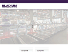 Tablet Screenshot of bladium.com